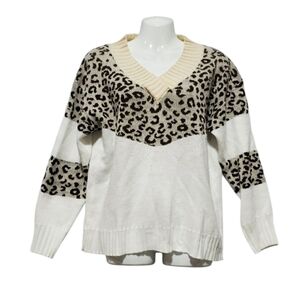 Leopard print sweater